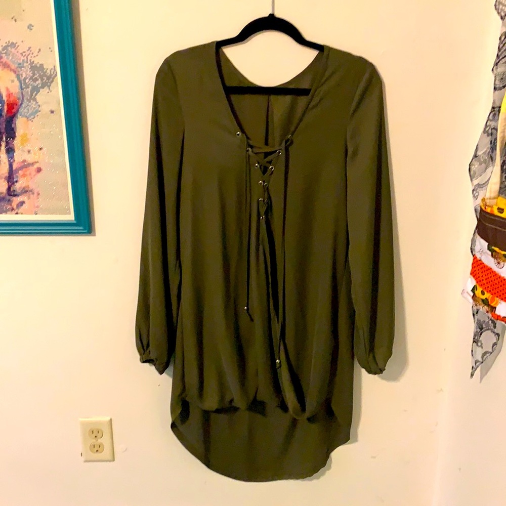 Olive Green Dress